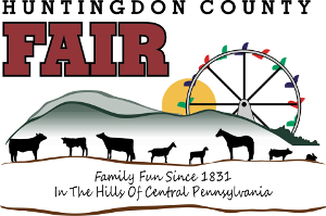 Huntingdon County Fair logo. Family fun since 1831 in the hills of central Pennsylvania.